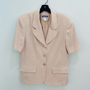 Vintage Women’s Pendleton Khaki Short Sleeve Blazer